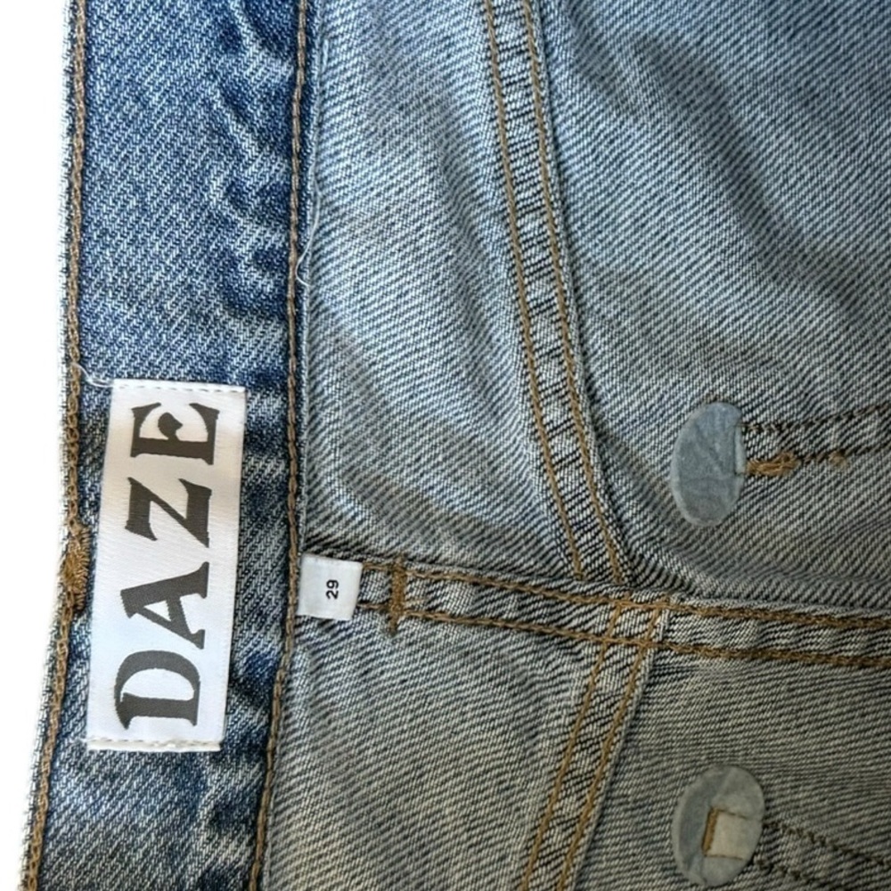 Women's Daze Studded Blue Denim Jeans - Picture 2 of 4